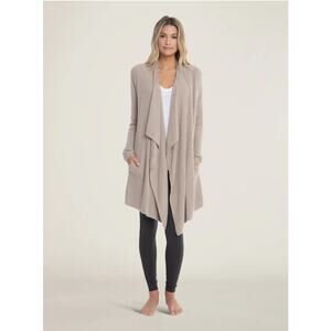 Barefoot Dreams NWT Cozychic Lite Island Wrap Plush Lounge Cardigan Bique S/M